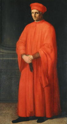 Portrait of Francesco Datini (oil on canvas) van Alessandro Allori