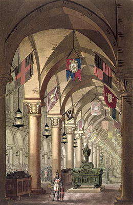 Tombs of the Knights Templar, c.1820-39 (aquatint) van Alessandro Sanquirico