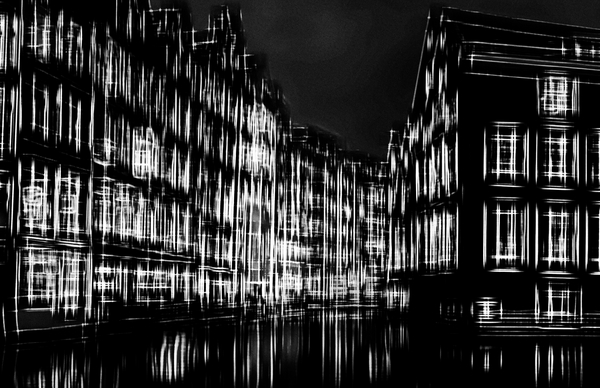 lights in the night city van Alex Caminker