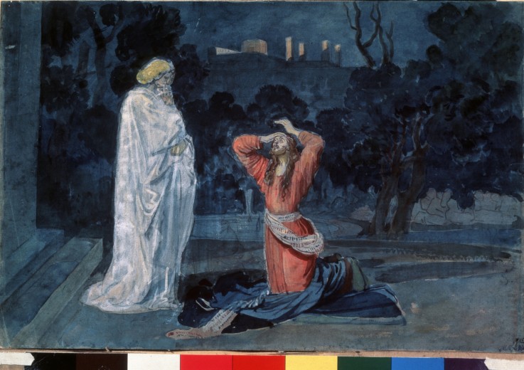 Christ in Gethsemane van Alexander Andrejewitsch Iwanow