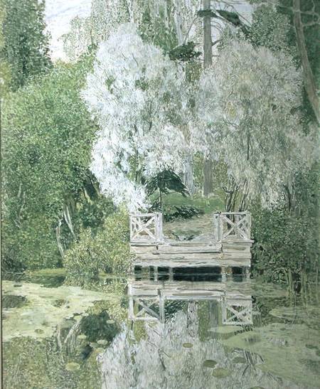 Silver White Willow van Alexander Jakowlevitsch Golowin