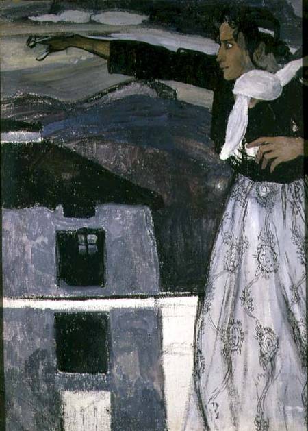Woman in Grey van Alexander Jakowlevitsch Golowin