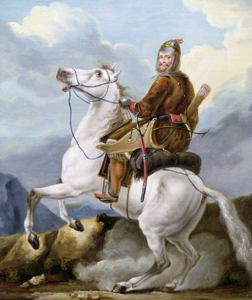 An Oriental Warrior van Alexander Orlowski