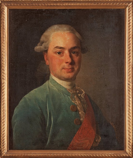 Portrait of the Count Ivan Ivanovich Shuvalov (1727-1797) van Alexander Roslin