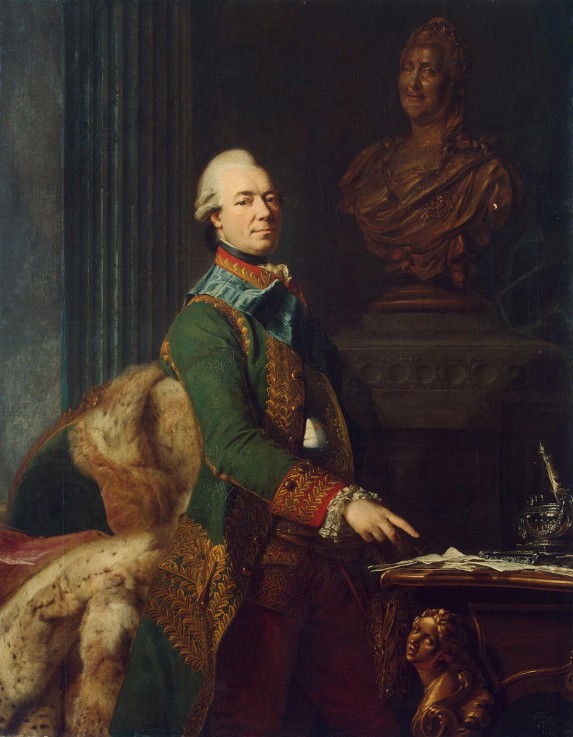Portrait of Count Zakhar Chernyshov van Alexander Roslin