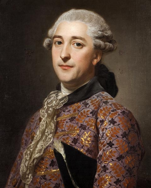 Portrait of Prince Vladimir Borisovich Golitsyn (1731-1799) van Alexander Roslin