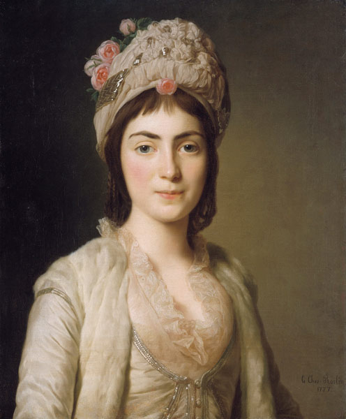 Portrait of Zoie Ghica, the Princess of Moldavia van Alexander Roslin