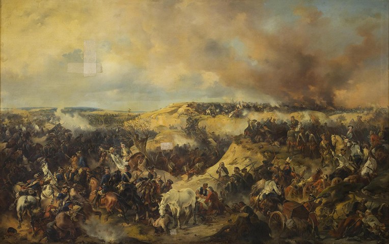The Battle of Kunersdorf on August 12, 1759 van Alexander von Kotzebue
