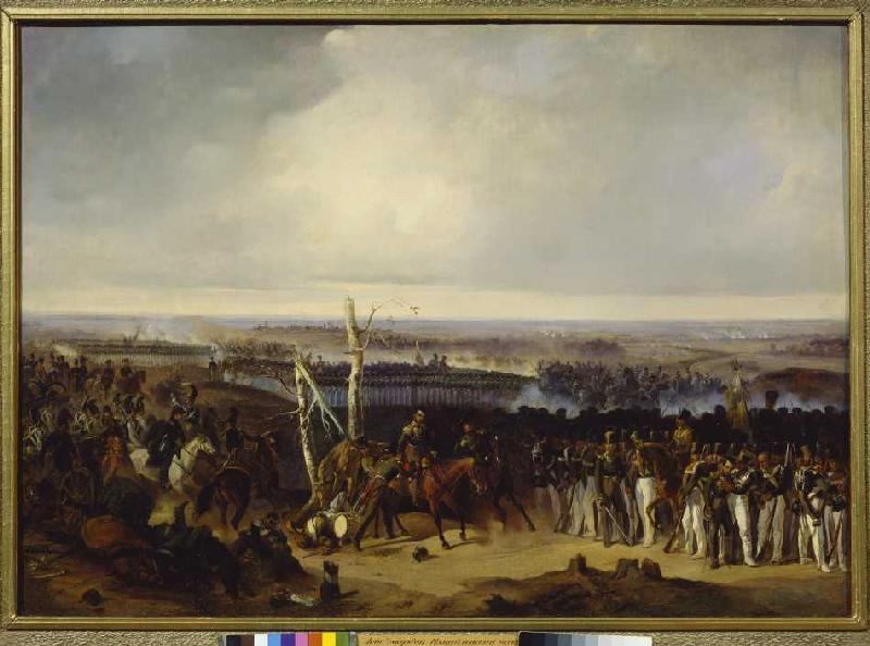 Das Regiment Ismailow während der Schlacht von Borodino van Alexander von Kotzebue