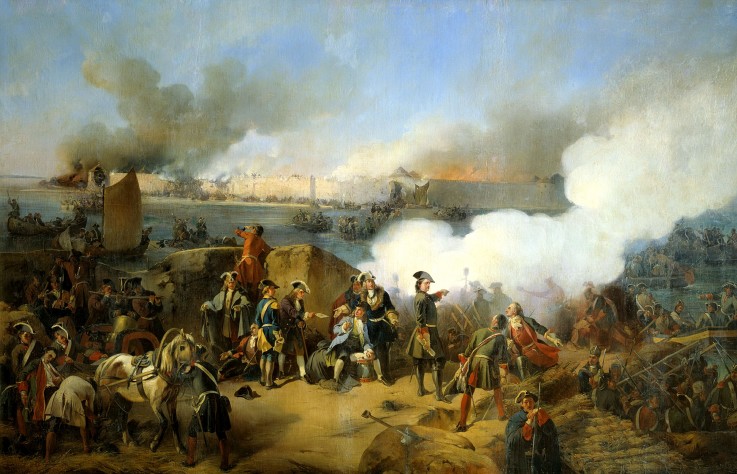 Taking of the Swedish Nöteburg Fortress by Russian Troops on October 11, 1702 van Alexander von Kotzebue