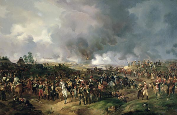 The Battle of the Nations of Leipzig van Alexander Ivanovich Sauerweid