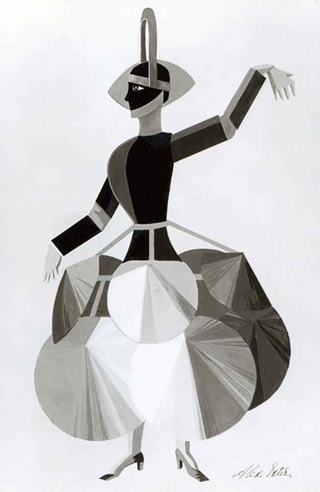 Costume design for the film Aelita, 1924 van Alexandra Exter