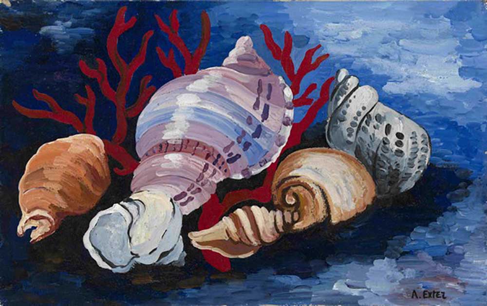 Still Life with Sea Shells van Alexandra Exter