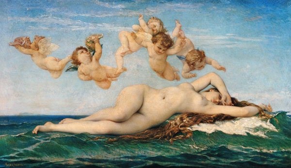 De geboorte van Venus - Alexandre Cabanel van Alexandre Cabanel
