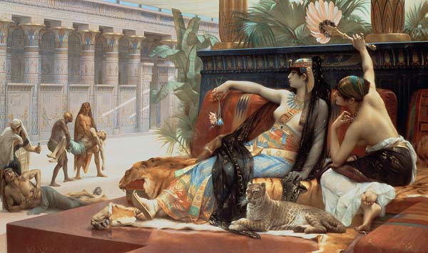 Cleopatra w.Poison a.Slaves , Cabanel van Alexandre Cabanel