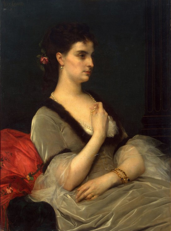 Portrait of Princess Elizabeth Vorontsova-Dashkova van Alexandre Cabanel
