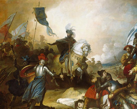 The Battle of Marignan, 14th September 1515 - Ausschnitt van Alexandre Evariste Fragonard