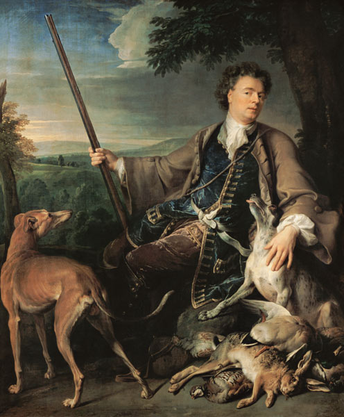 Self-portrait as hunter van Alexandre-François Desportes