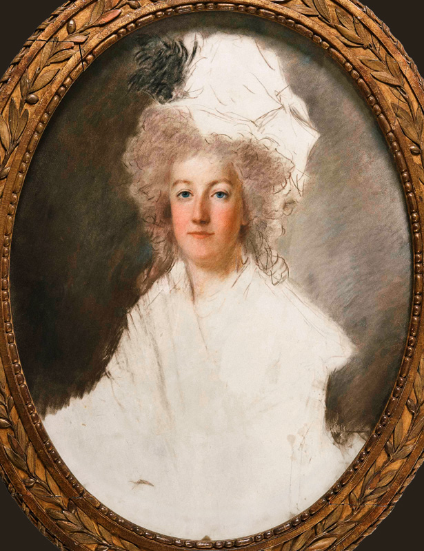 Unfinished portrait of Marie-Antoinette (1774-92) 1770-1819 van Alexandre Kucharski