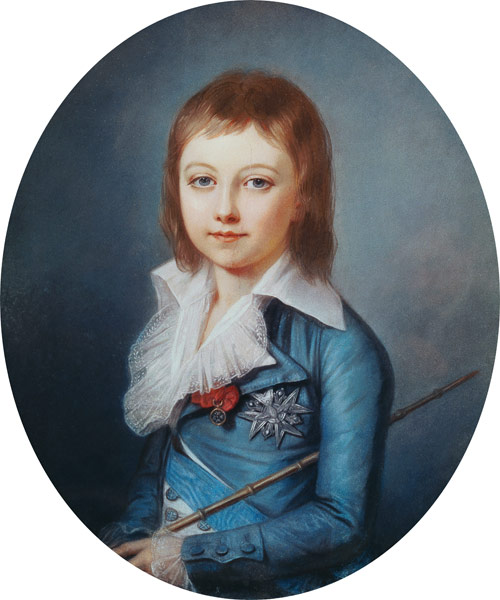 Medallion Portrait of Louis-Charles (1785-95) King Louis XVII of France van Alexandre Kucharski