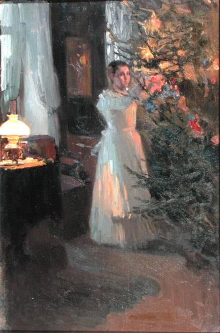 The Christmas Tree van Alexei Mikhailovich Korin