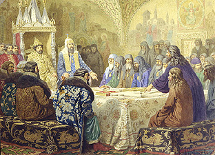 Beginn der russischen Kirchen-Dissidenz 1634 van Alexej Danilovich Kivschenko