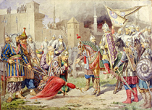 Zar Iwan IV. erobert Kazan van Alexej Danilovich Kivschenko