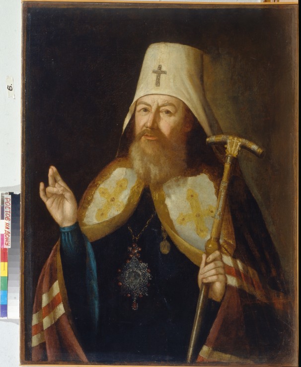 Metropolitan Gavriil (Petrov) of Novgorod and St. Petersburg (1730-1801) van Alexej Petrowitsch Antropow