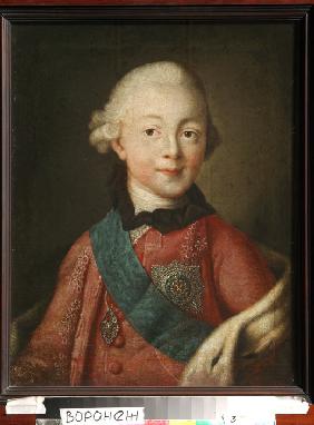 Portrait of Grand Duke Pavel Petrovich (1754-1801)