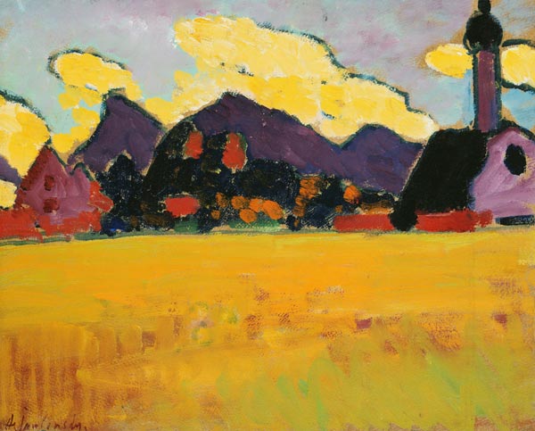 Landschaft bei Murnau van Alexej van Jawlensky