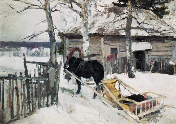 Winter van Alexejew. Konstantin Korovin