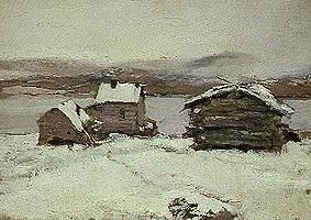 Winter in Lappland. van Alexejew. Konstantin Korovin