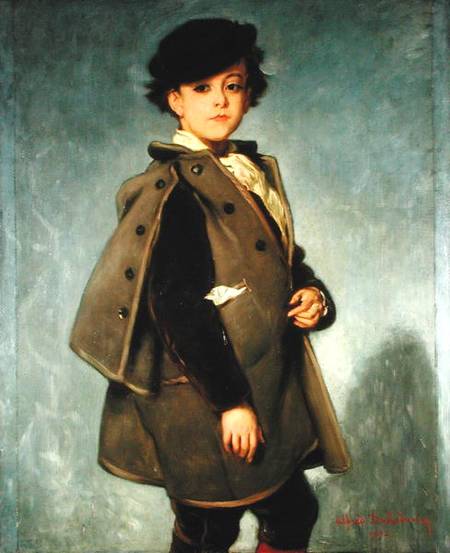 Edmond Dehodencq (1860-87) wearing an Inverness cape van Alfred Dehodencq
