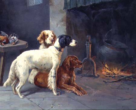 By the Fire (pair of 77836) van Alfred Duke