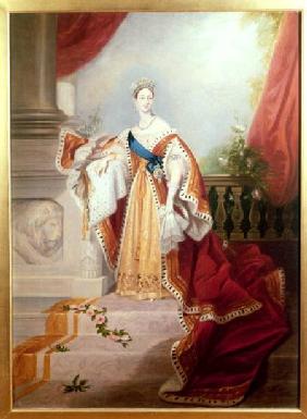 Portrait of Queen Victoria in Coronation Robes