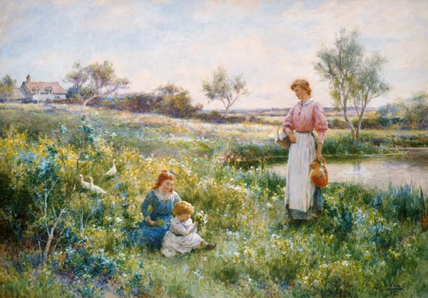 Summer Flowers van Alfred I Glendening