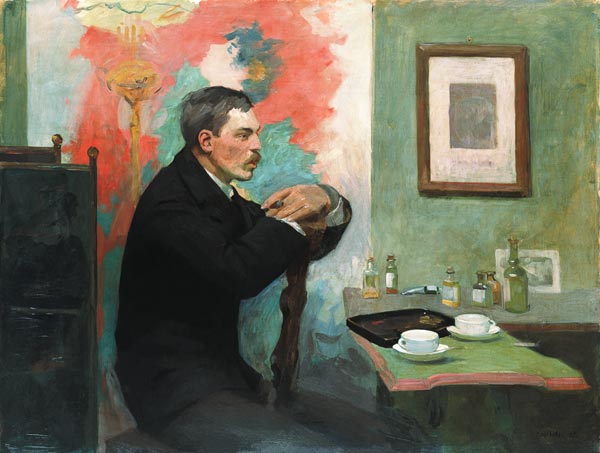The Painter Julius Wohlers in his Studio van Alfred Mohrbutter