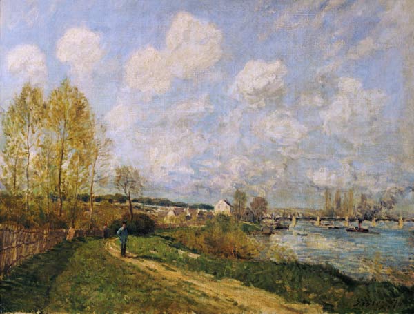 Die Seine bei Bougival van Alfred Sisley