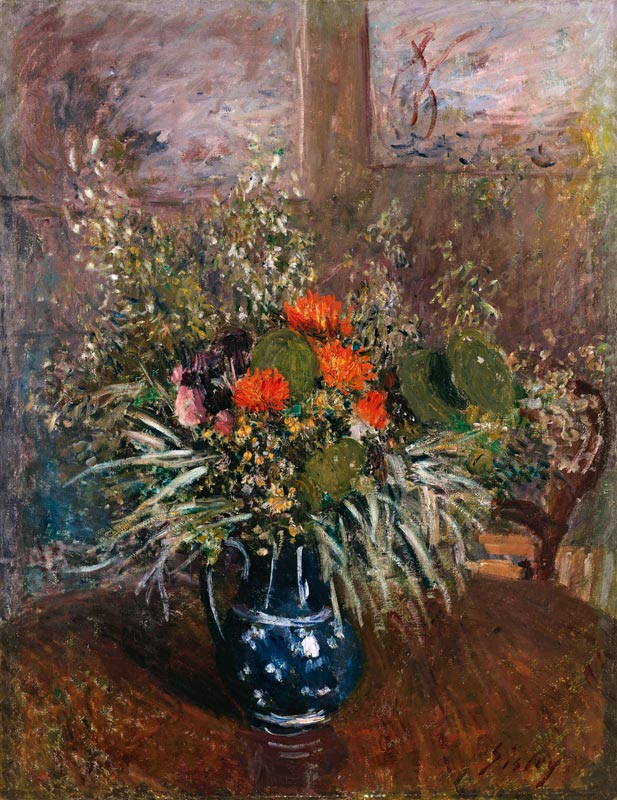 Still Life of Wild Flowers van Alfred Sisley