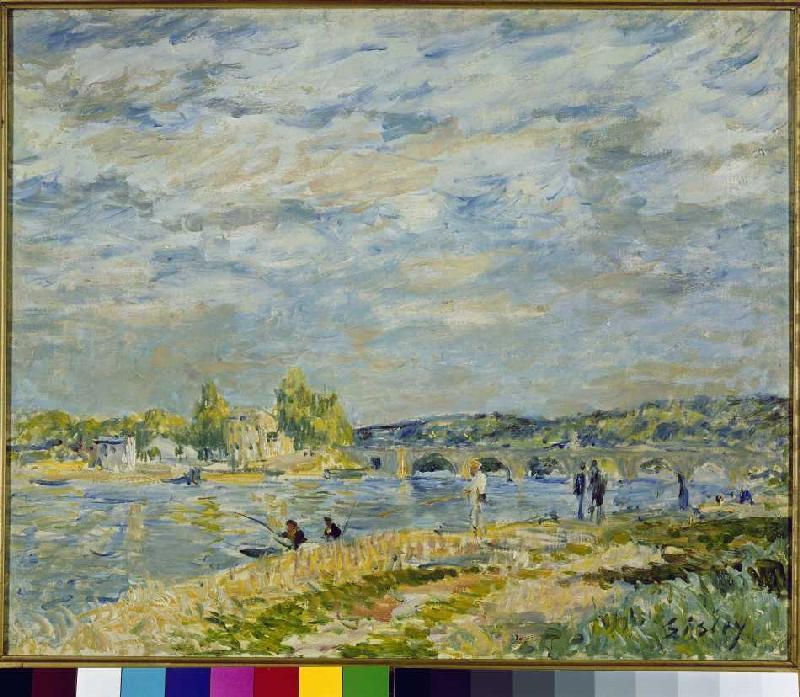 Die Brücke bei Sevres. van Alfred Sisley