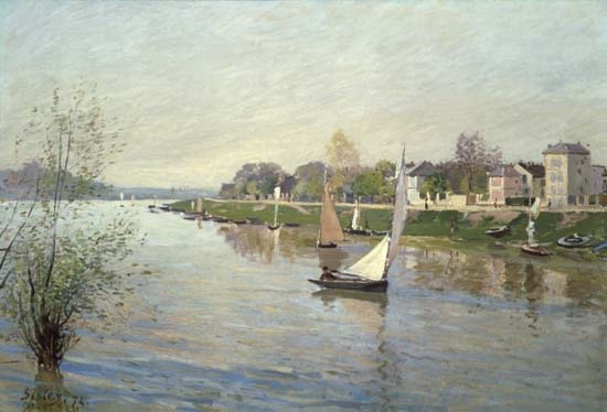 Die Seine bei Argenteuil van Alfred Sisley