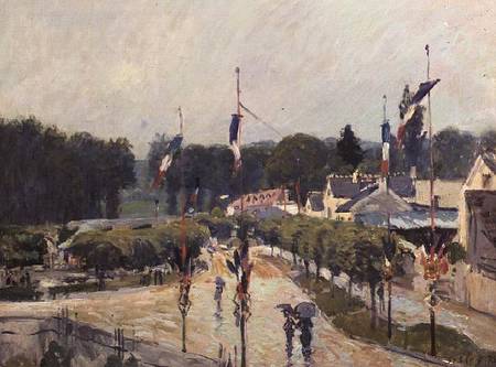 Fourteenth of July at Marly-le-Roi van Alfred Sisley
