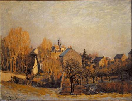Frosty Morning in Louveciennes van Alfred Sisley
