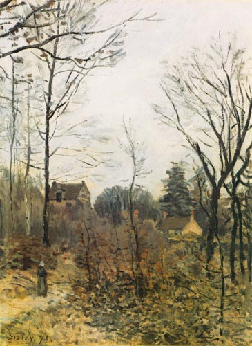 Herbst in Louveciennes van Alfred Sisley