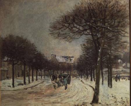 The Road to Saint-Germain at Marly van Alfred Sisley