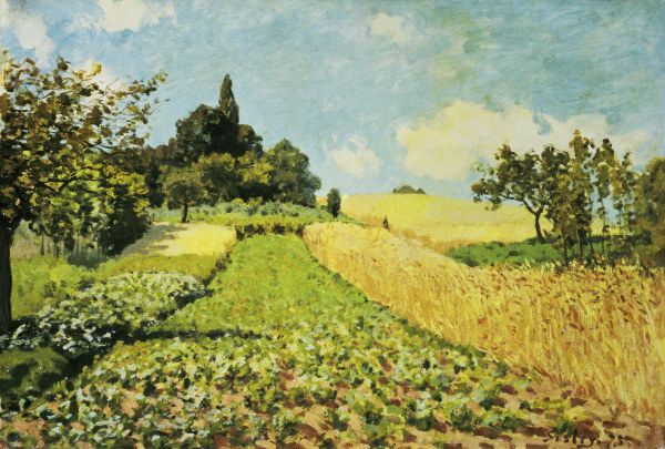 Sisley / Wheat field / 1873 (?) van Alfred Sisley