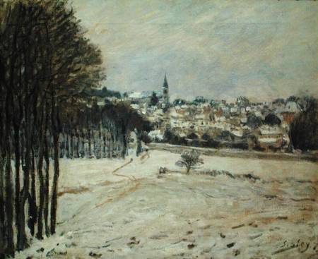 The Snow at Marly-le-Roi van Alfred Sisley