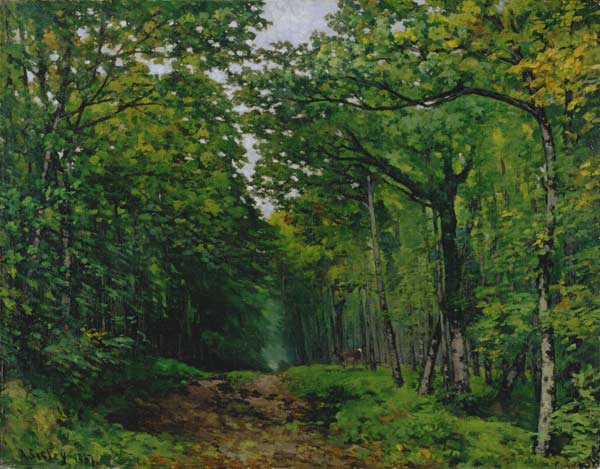 The Avenue of Chestnut Trees at La Celle-Saint-Cloud van Alfred Sisley