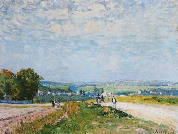 The Road to Montbuisson at Louveciennes van Alfred Sisley