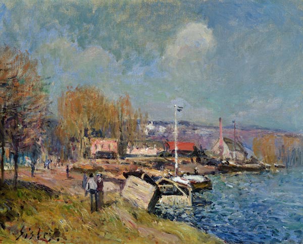 The Seine at Port-Marly van Alfred Sisley